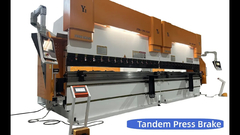 Tandem Press Brake 200Ton 3200 Delem DA53T dengan 6 poros
