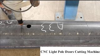 Mesin pemotong pintu tiang otomatis, MESIN PEMOTONG PINTU TIANG CAHAYA CNC